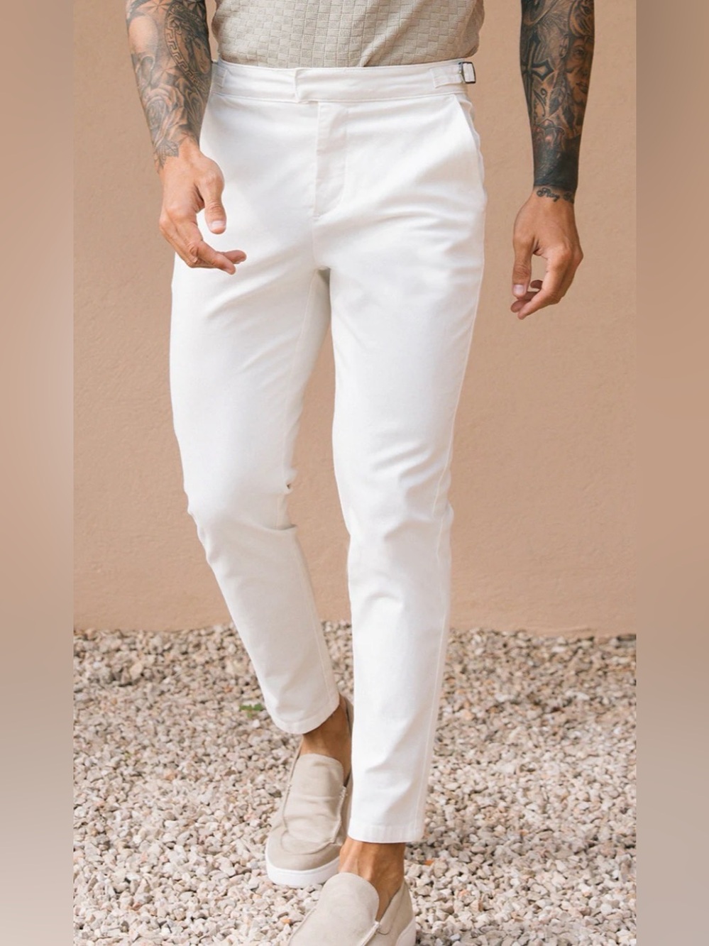 Mauvais Beaufort Chinos White Size W30 NWT IN PACKAGE